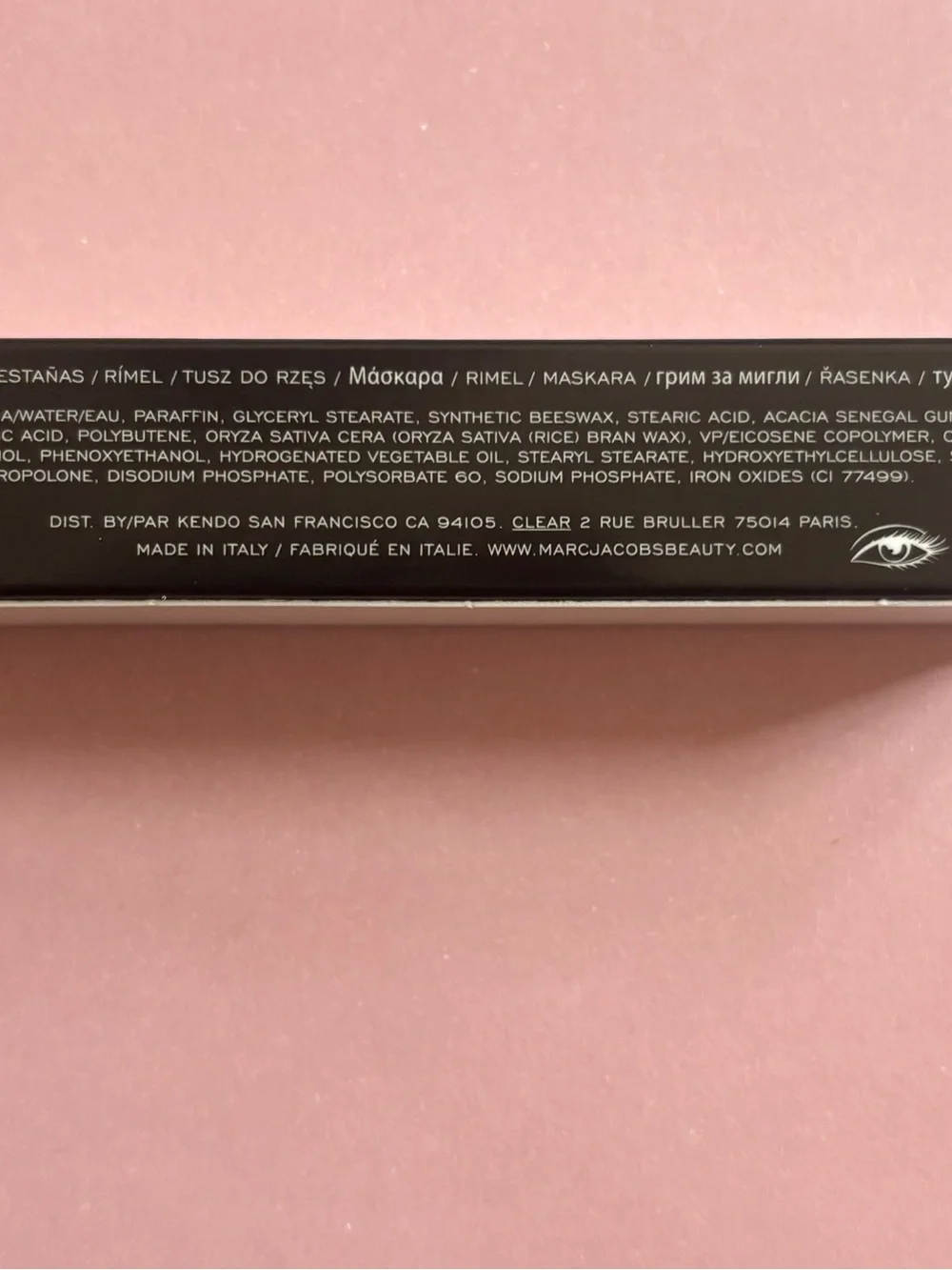 Marc Jacobs Mascara Box — Pink and Black